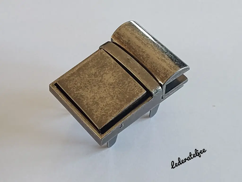 S129 Boekentasslot Oud Zilver