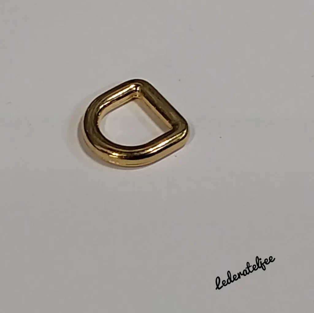 H102 D-ring 0.8cm Goud