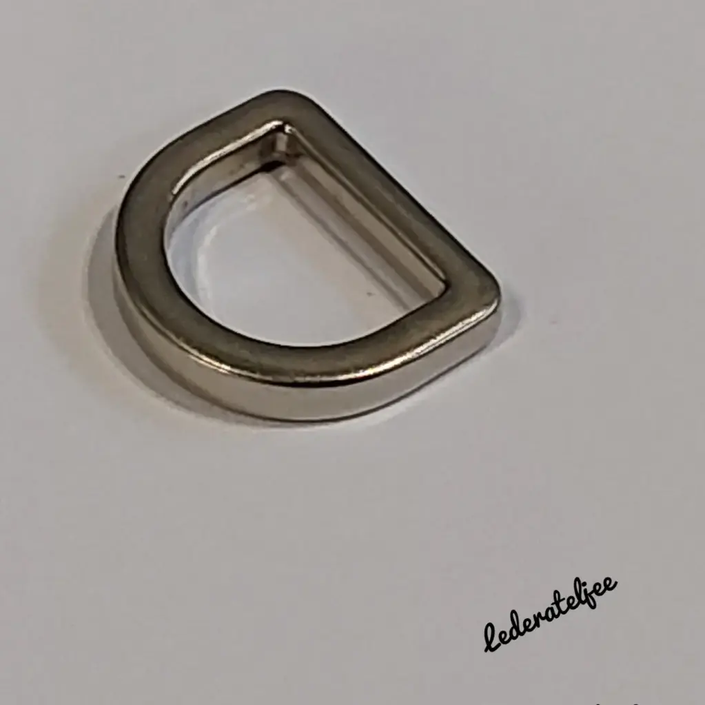 H111 D-ring 1cm Sandblasted