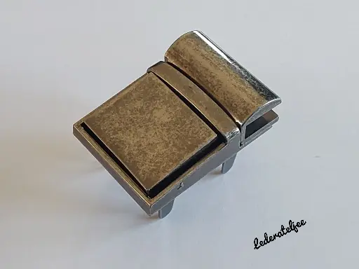S129 Boekentasslot Oud Zilver